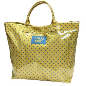 Tote Bag - Yellow & Blue Polka Dot