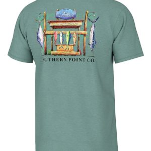 Youth Fish Tails 25 Tee - Emerald