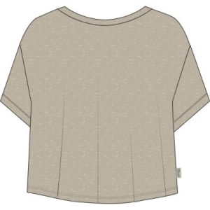 Buxton Flowy Tee - Khaki Heather