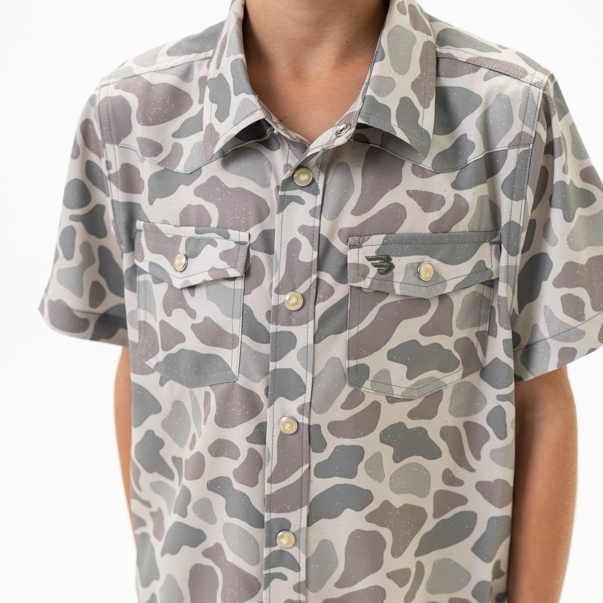 Youth Performance Western Shirt - Classic Deer Camo - Image 2