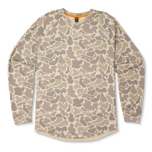 Surfside Waffle Knit - Khaki Mallard Camo
