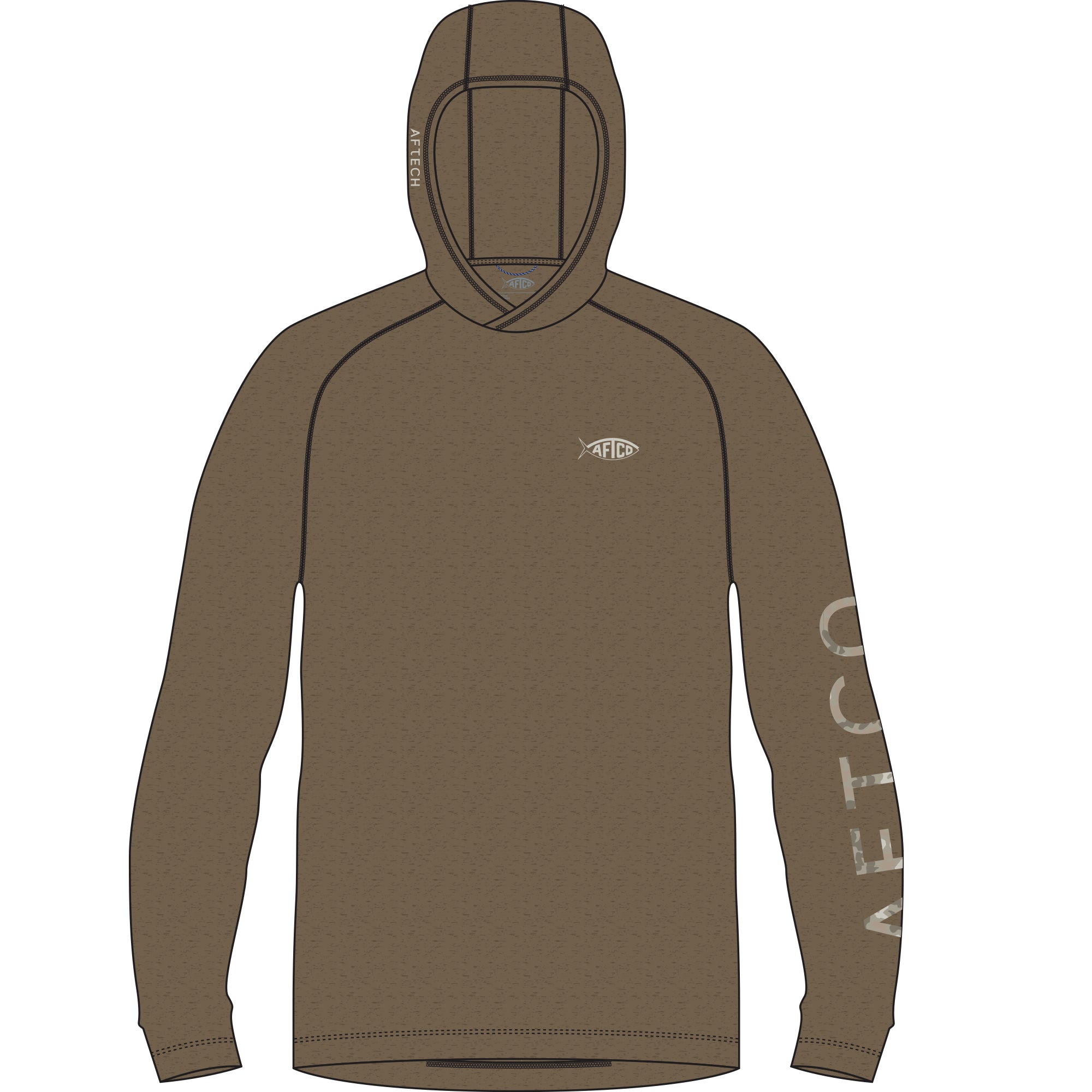Samurai Hoodie - Sepia Heather