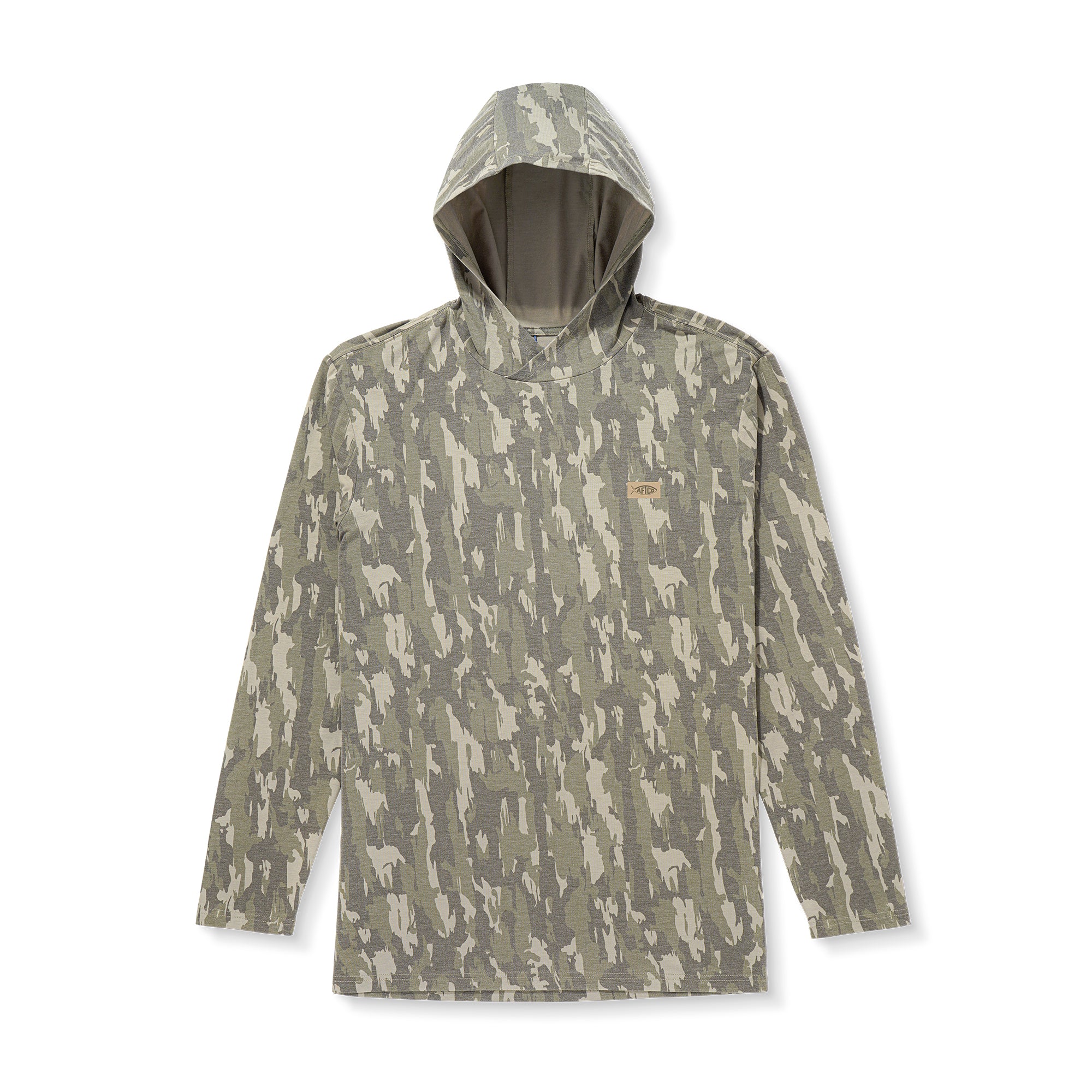 Ocean Bound Printed Hoodie - Olive Current Camo
