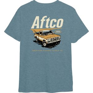 A Series SS Tee - Milky Blue Heather