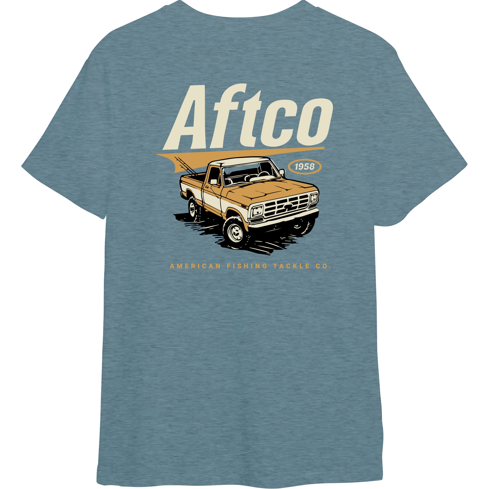 A Series SS Tee - Milky Blue Heather