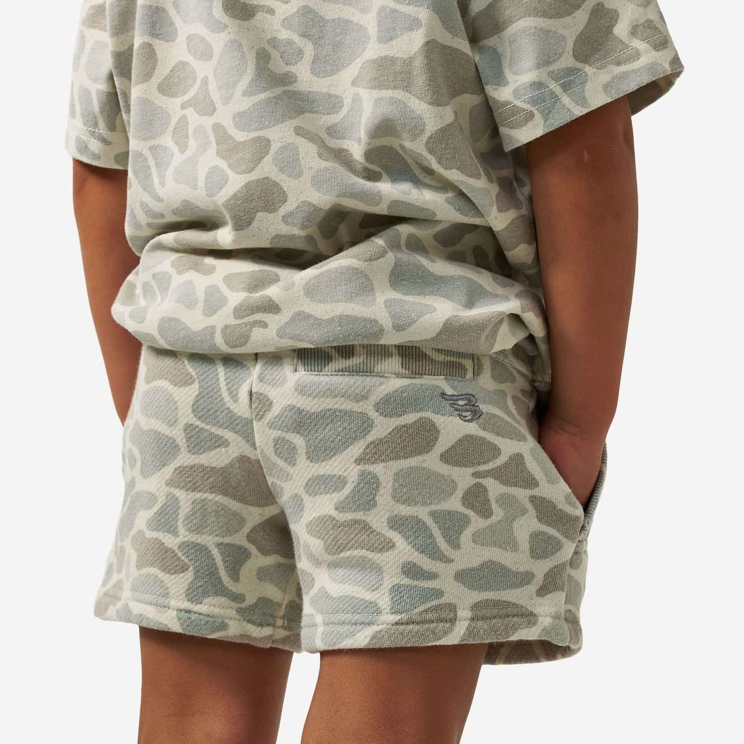 Youth Vintage Washed Shorts - Classic Deer Camo - Image 3
