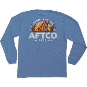 Youth Hideout LS T-Shirt - Light Blue Heather
