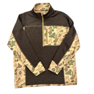 Cabin 1/4 Zip - Traditions Camo Brown