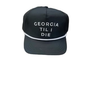 GA Till I Die Panel Performance Hat- Black