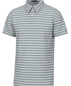 Youth Humphrey Stripe Polo - Blue/Cream