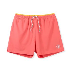 The Peach Perfects Classic Lined Swim Trunk - Coral