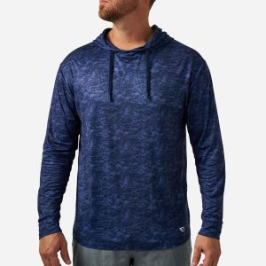 Performance Hoodie - Marsh Camo - Navy