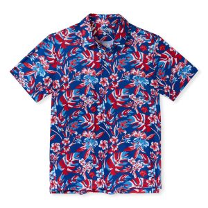 The Star Spangled Bloom Performance Polo