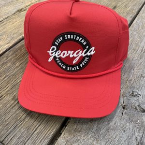 Retro Georgia Performance Rope Hat - Red