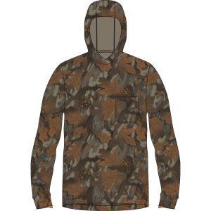 Buxton Hagood Tech Hoodie - Lowland Canopy Camo