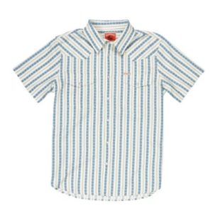 Serape Pearl Snap S/S Shirt - Teal