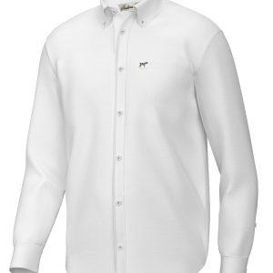 Hadley Classic Long Sleeve Button Down- White