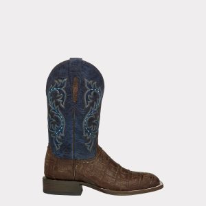Malcolm :: Navy + Brandy Giant Alligator