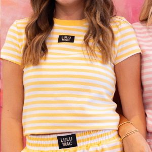 Baby Doll Stripe Top - Yellow
