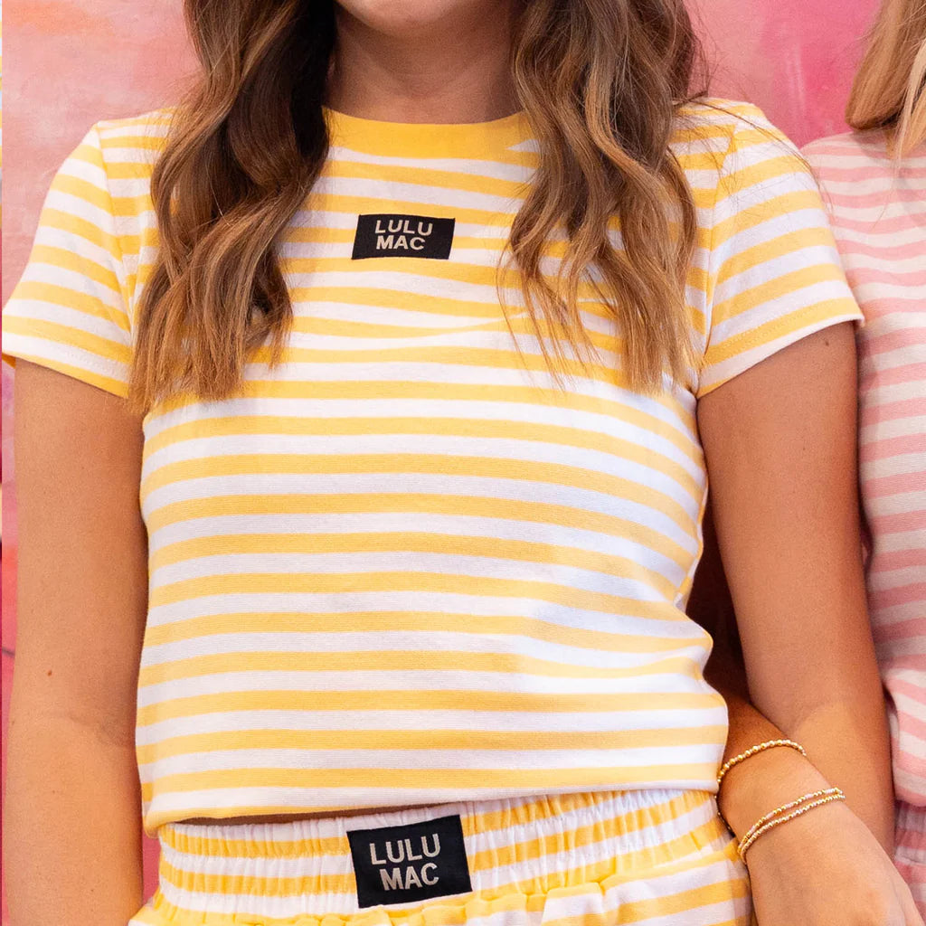 Baby Doll Stripe Top - Yellow