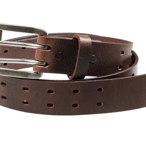 Rebel - 1.5" Double Prong Smooth- Dark Brown