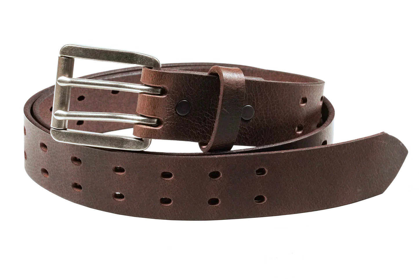 Rebel - 1.5" Double Prong Smooth- Dark Brown