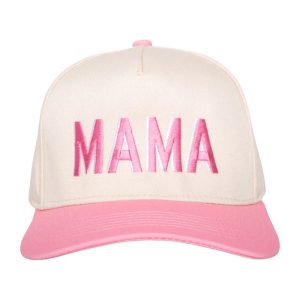 Mama Two-Tone Vintage Hat - Light Pink/Tan