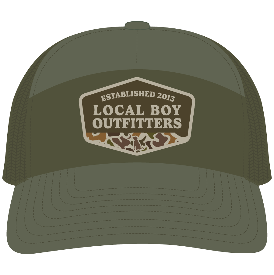 Vintage ESTD Badge 7 Panel Hat