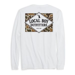 Vintage Founder's Flag LS Tee - White
