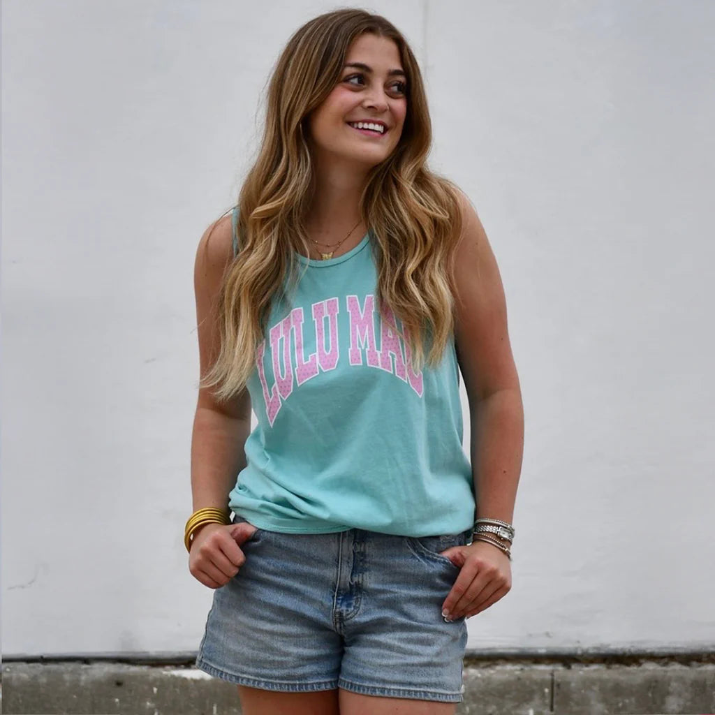 Polka Dot Tank - Chalky Mint