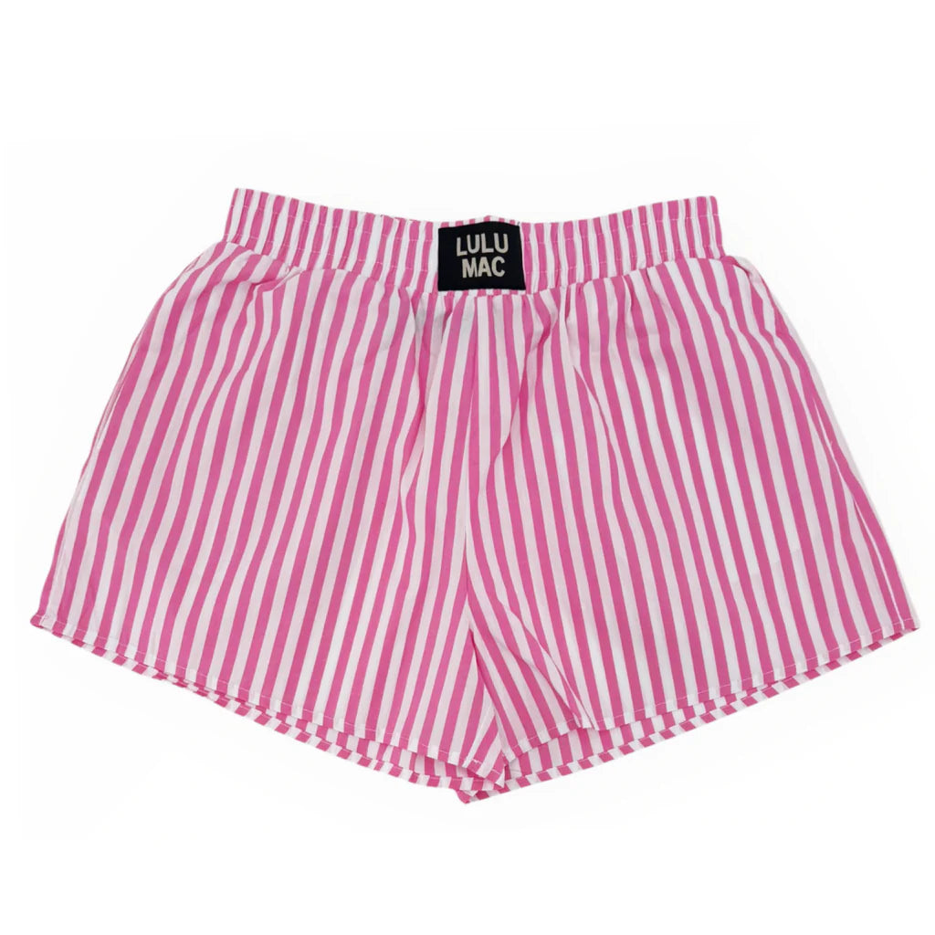 Striped Boxer Short - Hot Pink