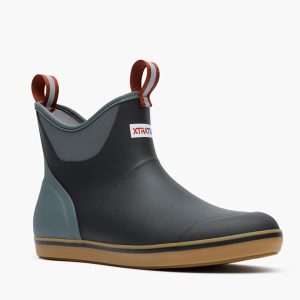 Men's Ankle Deck Boot - Black & Deep Storm