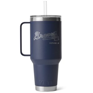 Rambler® 42 oz Straw Mug - Braves Navy